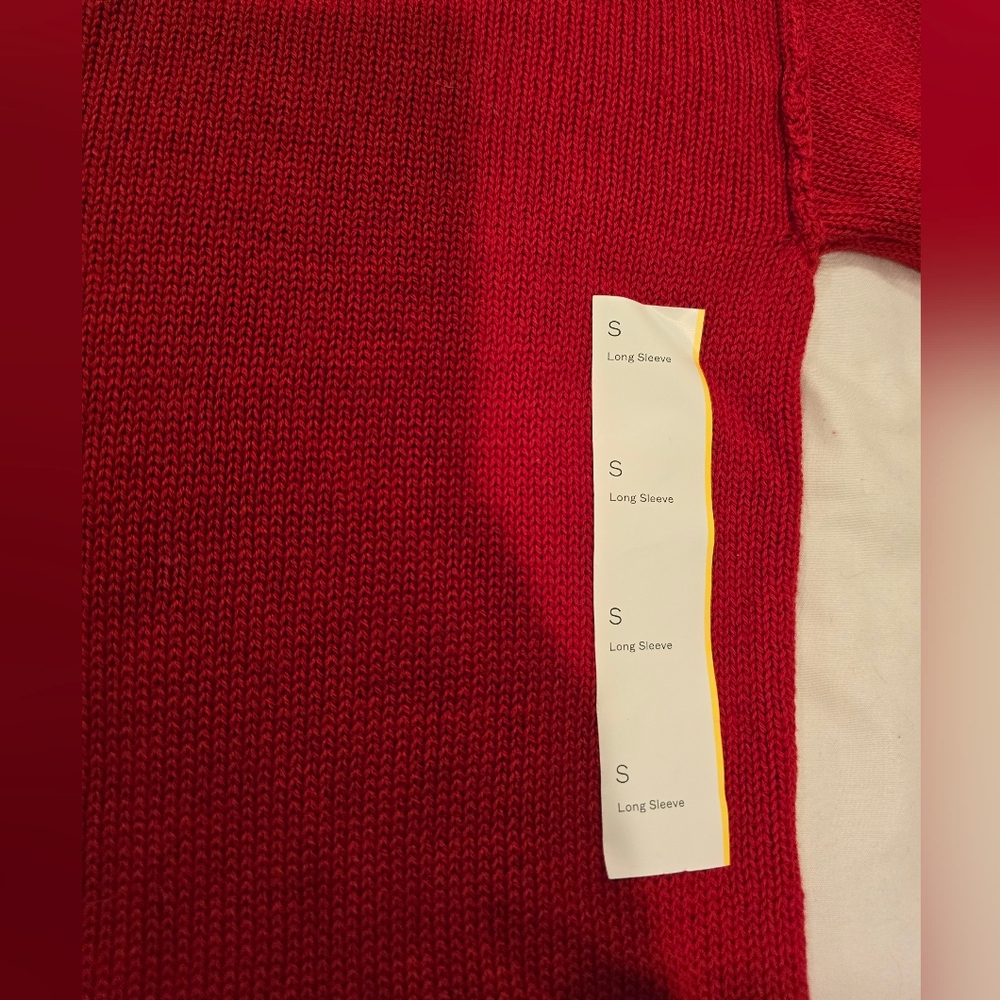 Wild Fable Womens NWT Americana Pullover Sweater Lobster Red & White Size Small - Picture 7 of 12